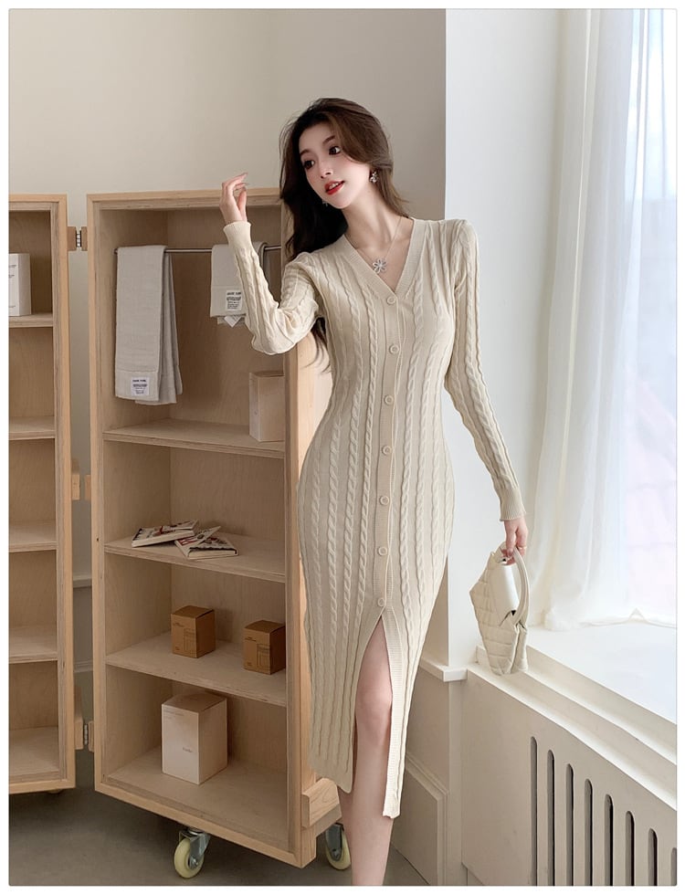 【dress】ニットワンピース M25393