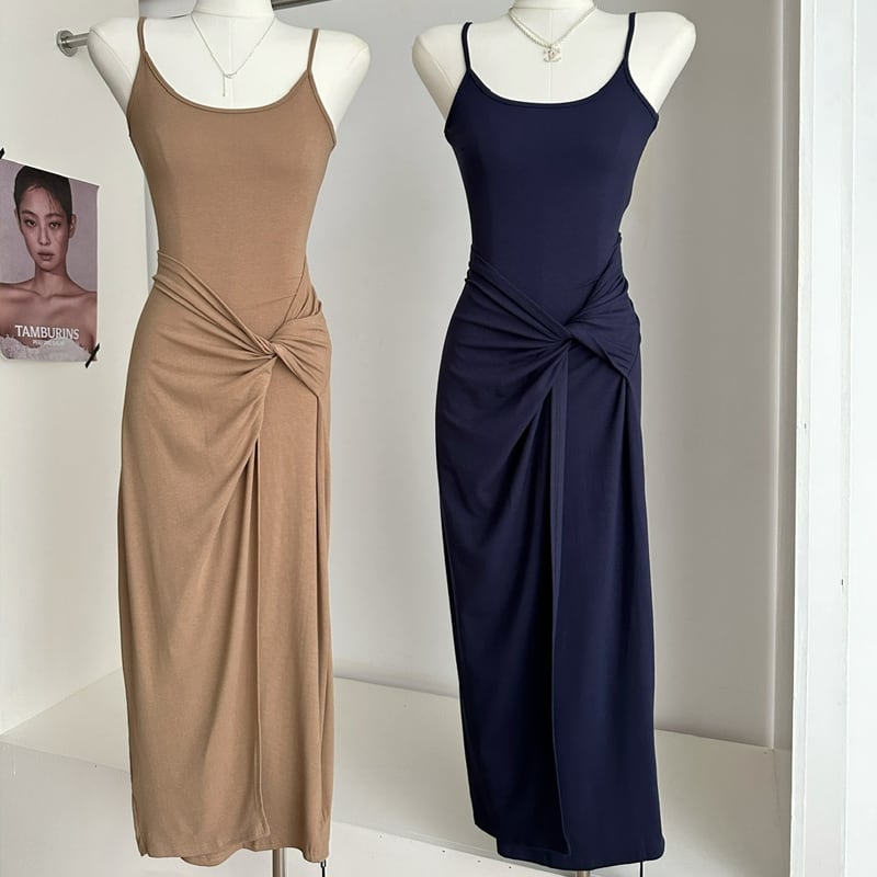 【dress】4色展開キャミワンピース Q7976