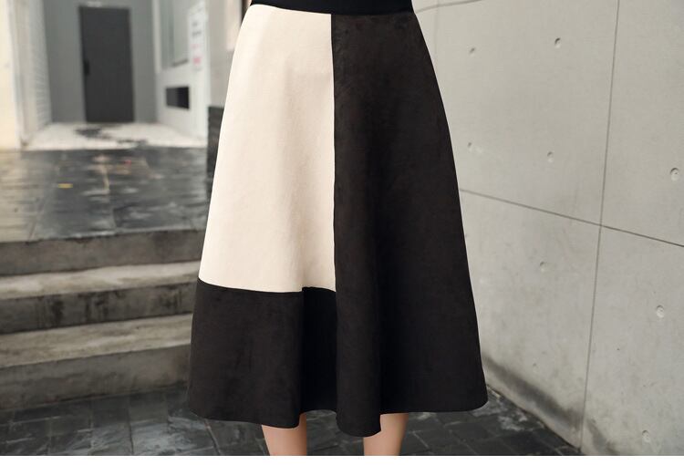 【set】美人度アップ!韓国系着心地良い切り替えファッション洋気淑女2点セット G1587