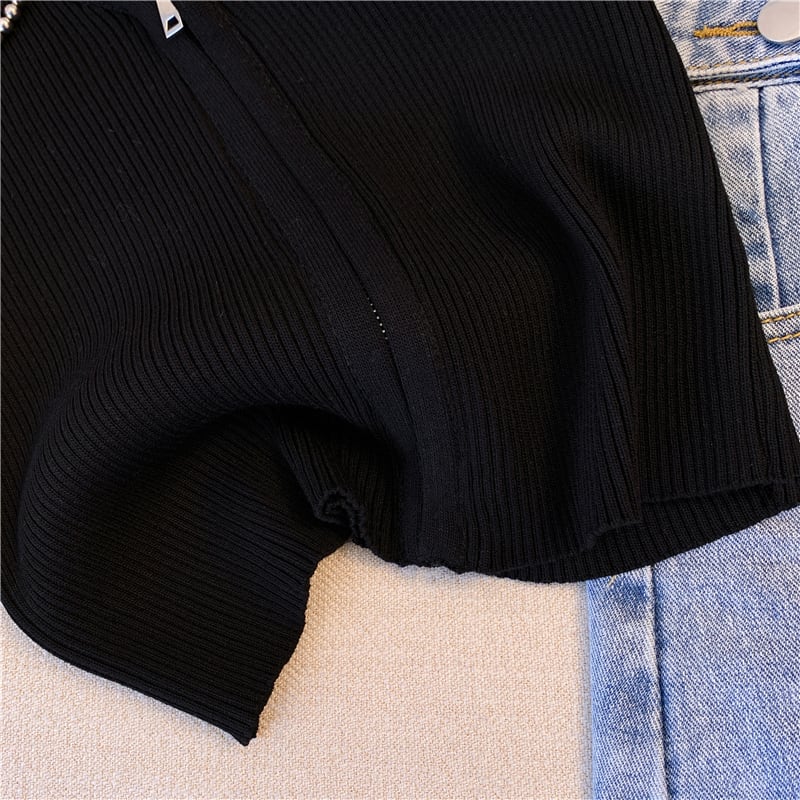 【tops】ファスナータンクトップF7445