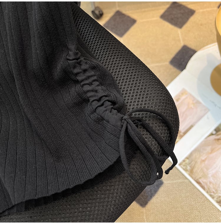 【tops】ビーズリボンニットTシャツG21545