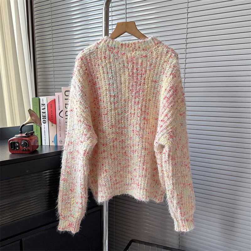 【tops】クルーネックニットセーター M19065