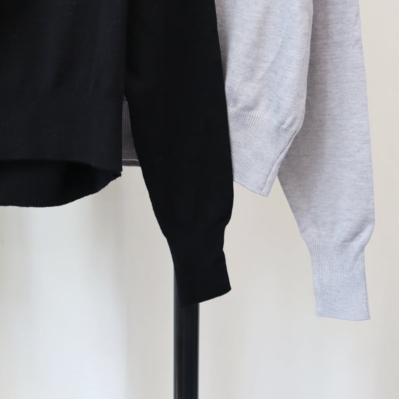 【tops】シャツ切り替えニットセーター M26292