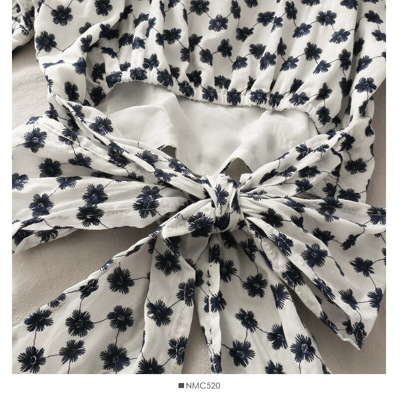 【tops】VネックリボンブラウスG20613