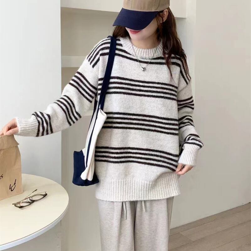 【tops】クルーネックニットセーター M18489