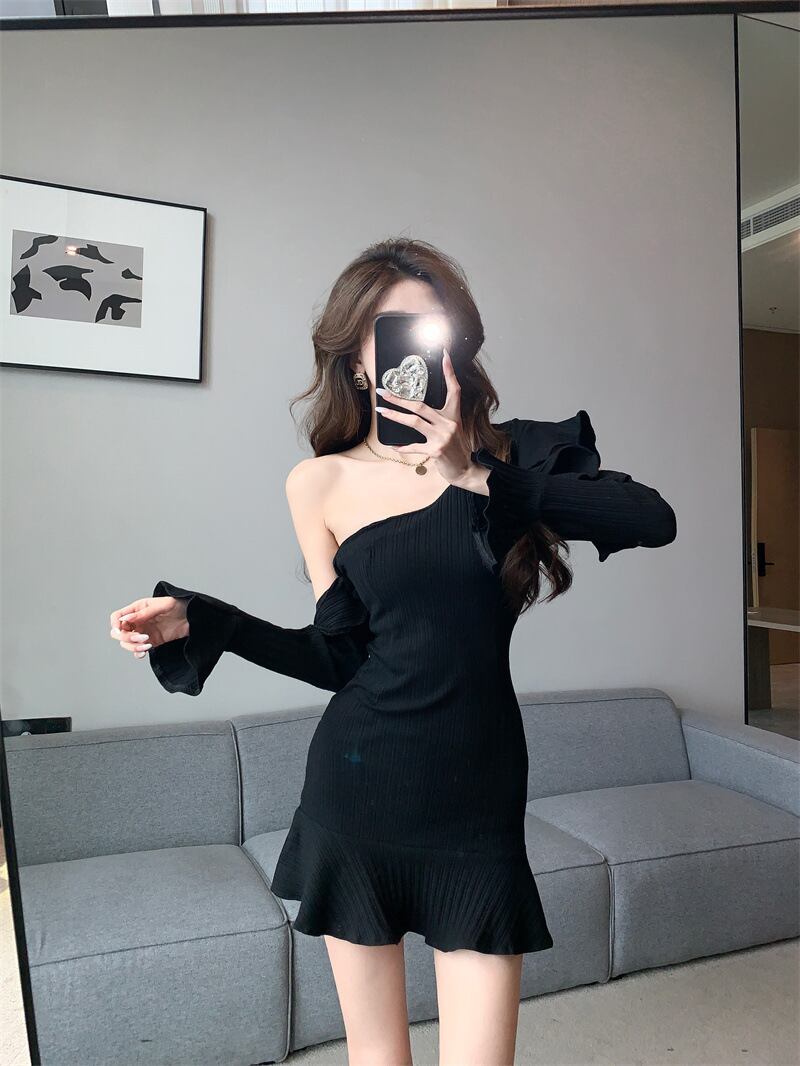 【dress】オフショルダーワンピース M19086