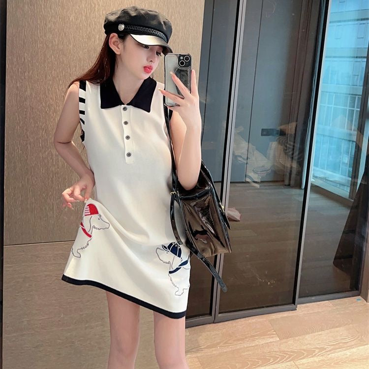 【dress】POLOネックデートワンピースF7647