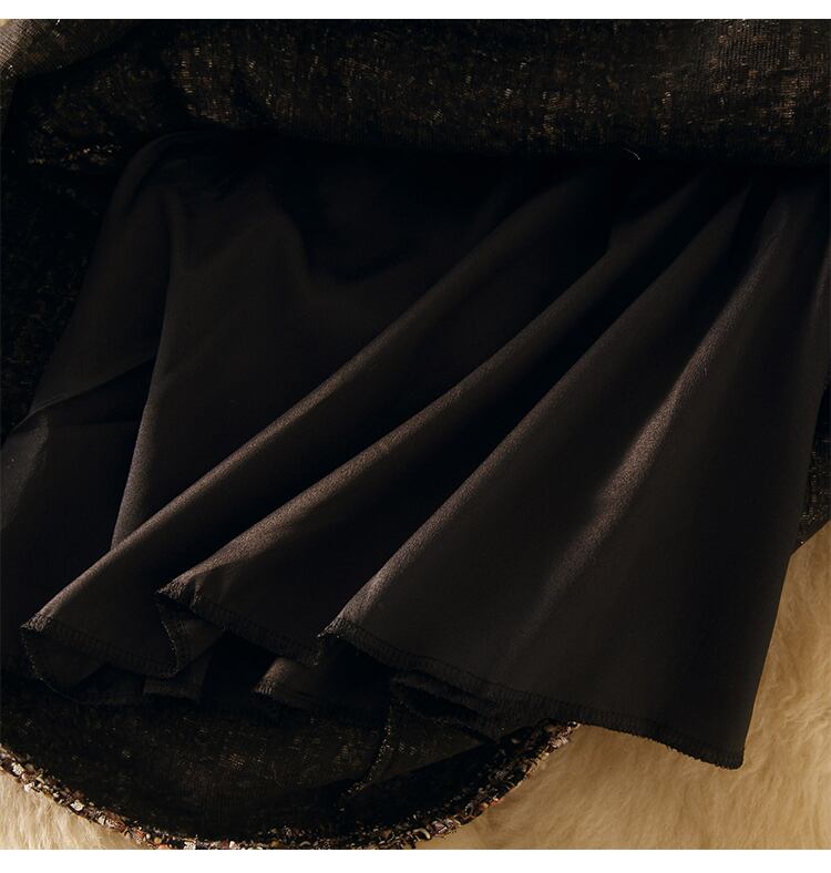 【set】今季マストバイ!気質満点ニットトップス+キャミワンピース秋冬2点セット G3176