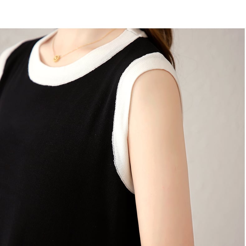 【dress】ノースリーブニットワンピース G21125