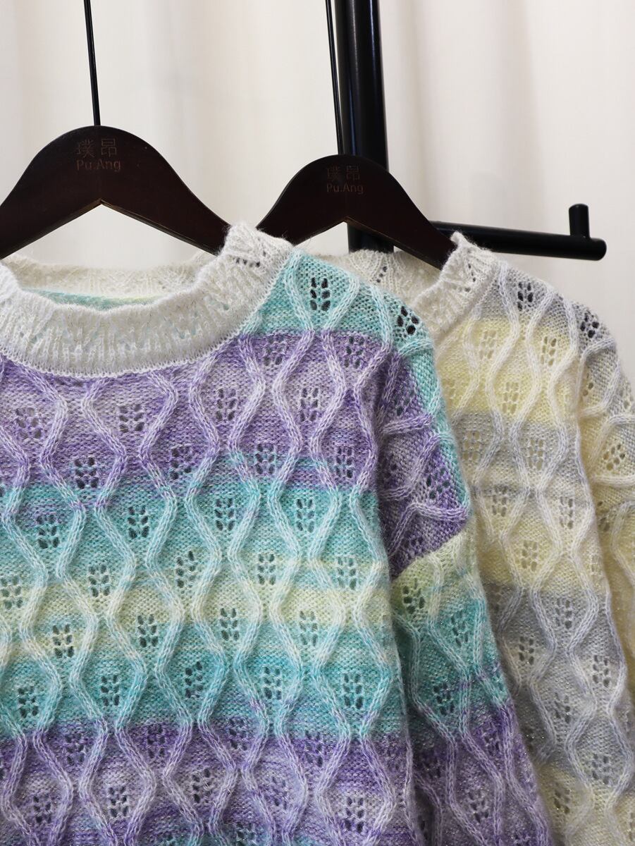 【tops】クルーネックニットセーター M18525