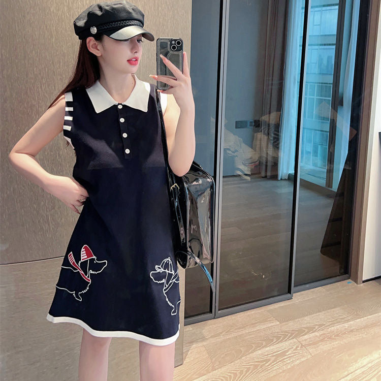 【dress】POLOネックデートワンピースF7647
