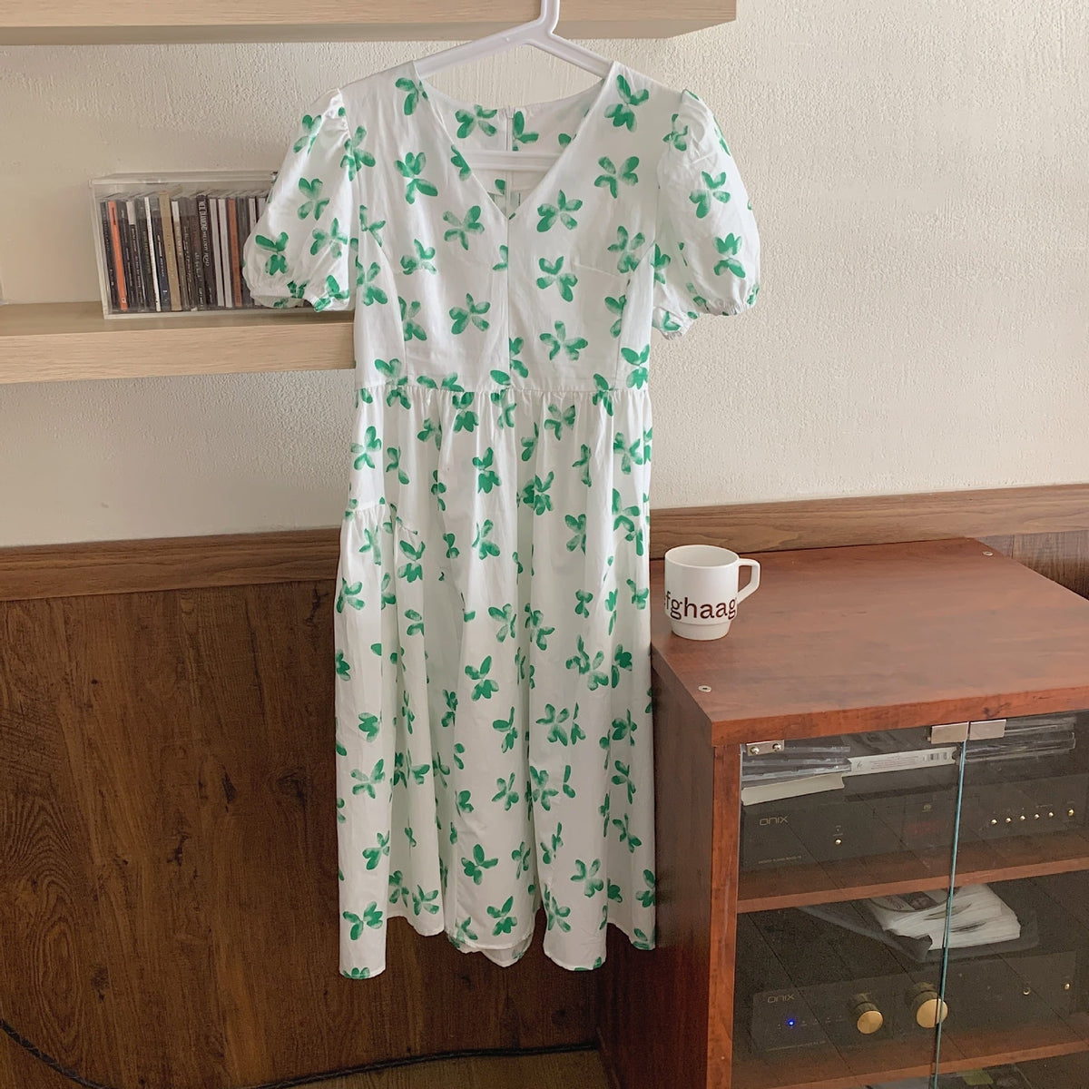 【dress】パフスリーブワンピース M24628