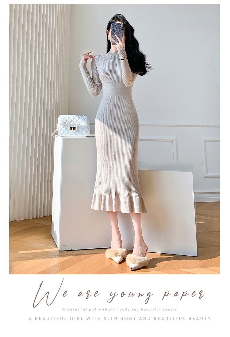 【dress】ニットワンピース M19055