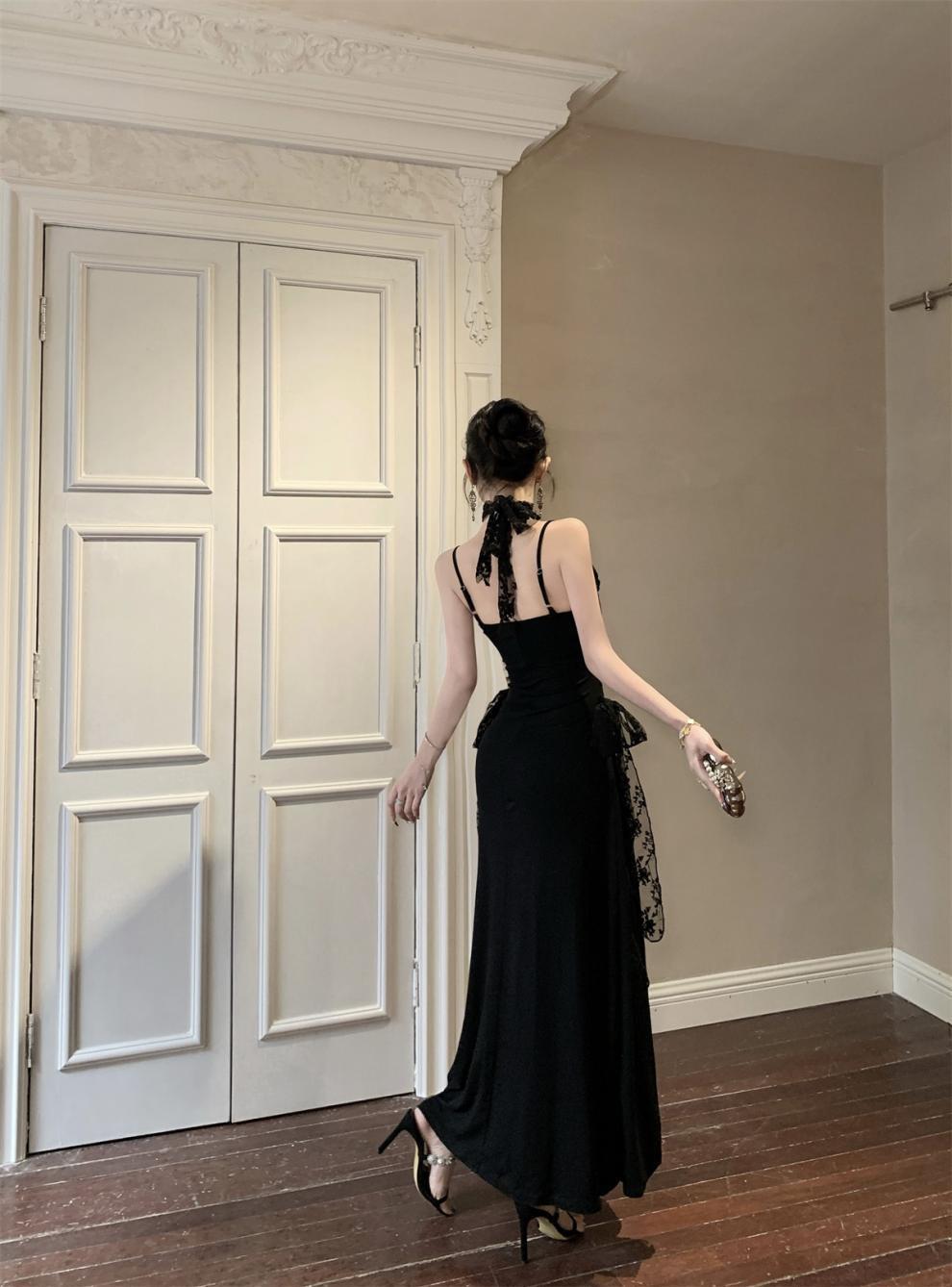 【dress】レース切り替えキャミワンピース M30005