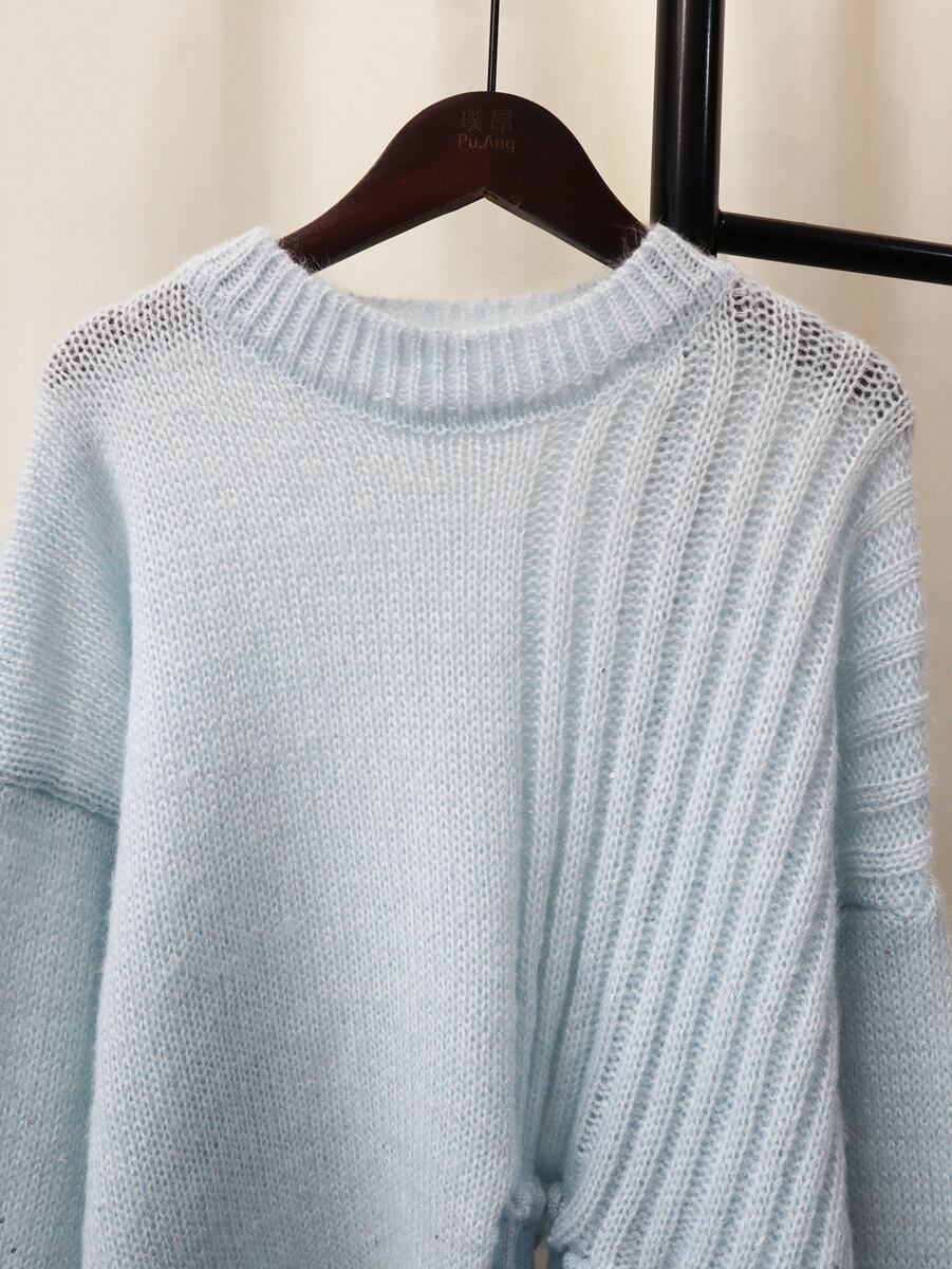 【tops】クルーネックニットセーター M18509