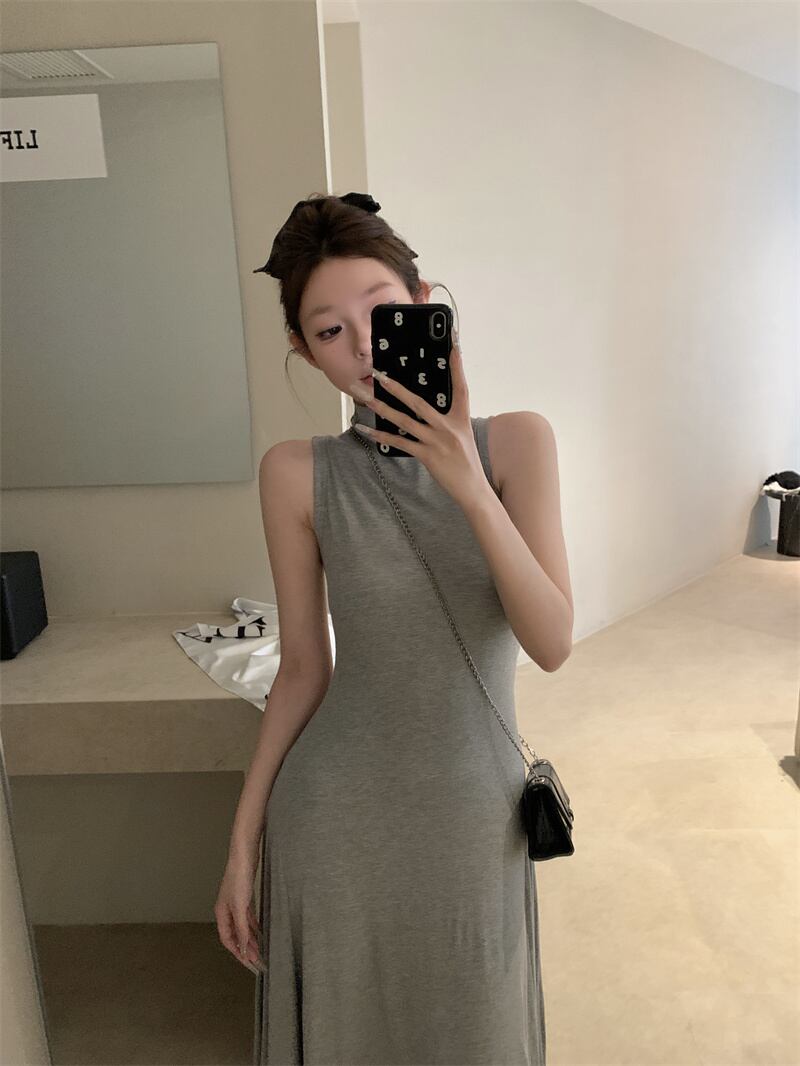 【dress】ハイネックノースリーブワンピース N2978
