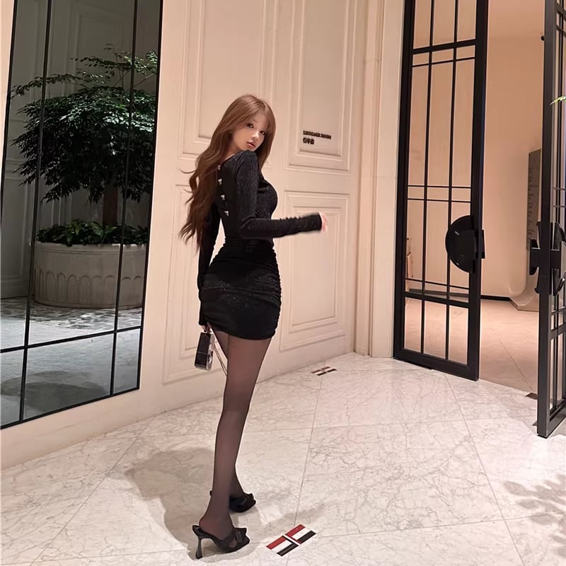【dress】2wayカットデザインワンピース Q7842