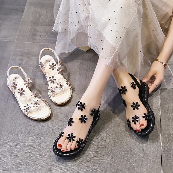 【shoes】おすすめファッション花履きやすいサンダル