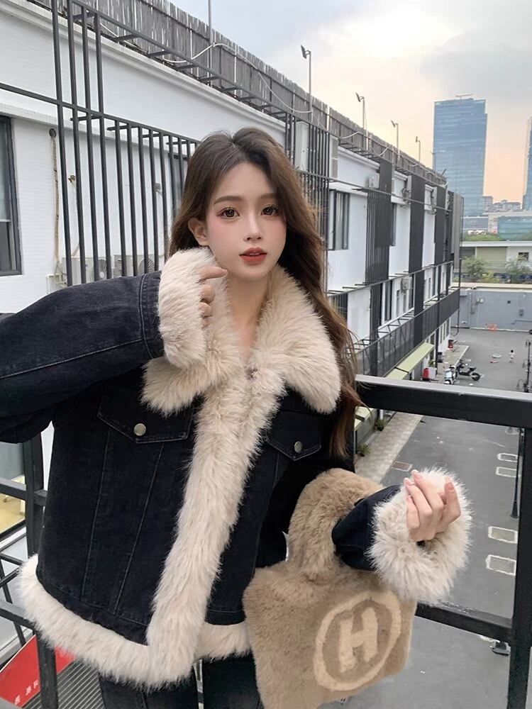 【outer】エコファーデニムジャケットF6488