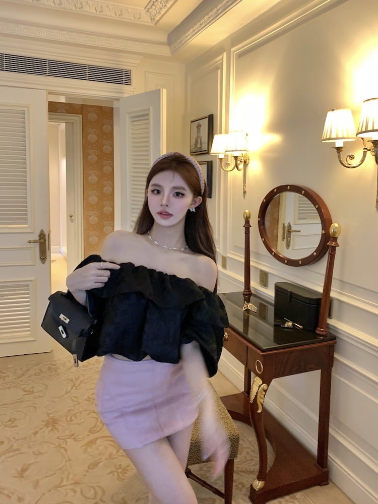 【tops】ボートネックトップス M24333