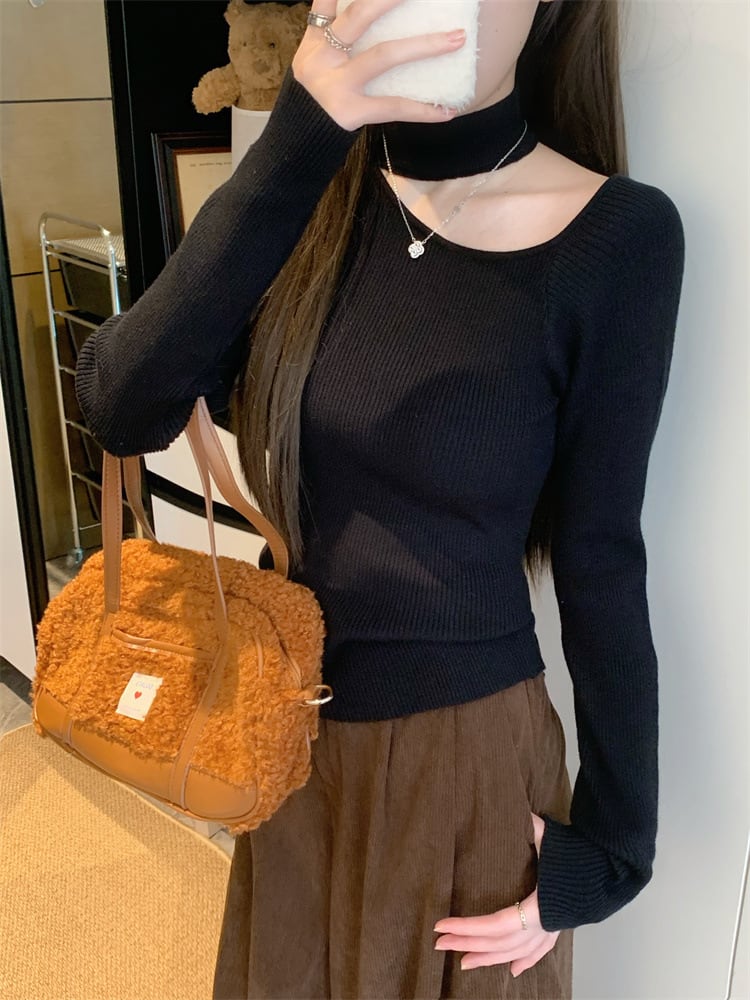 【tops】オフショルダーニットトップス M28410