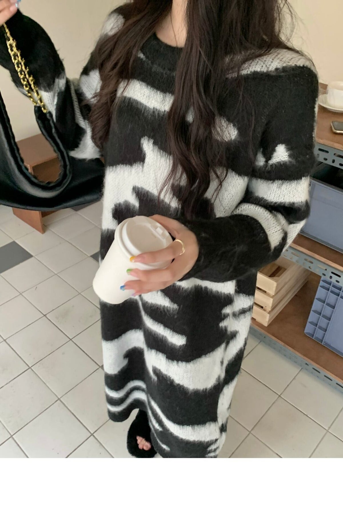 【dress】ロングニットワンピース M18332