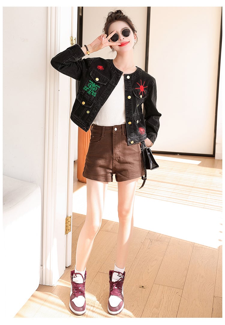 【outer】刺繍デニムジャケットG20219