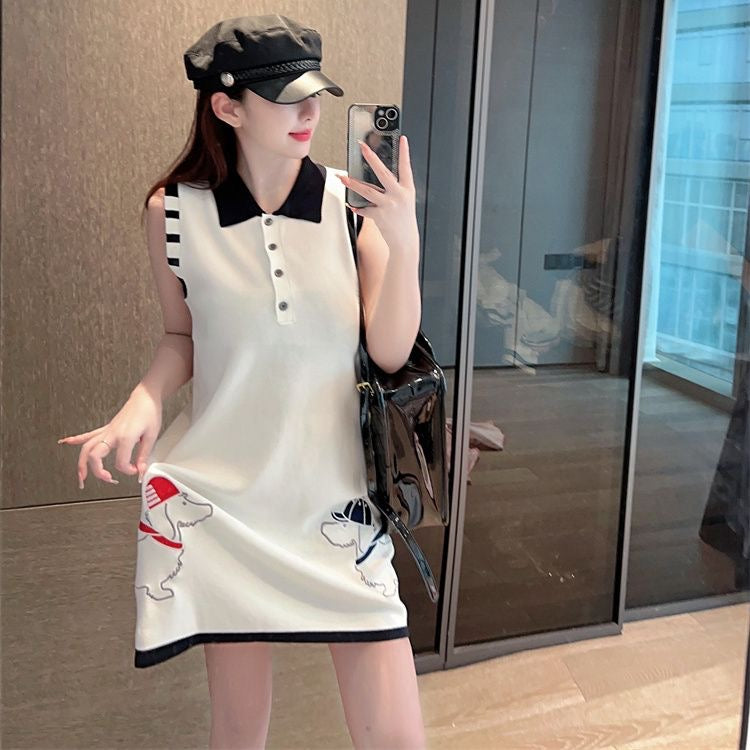 【dress】POLOネックデートワンピースF7647