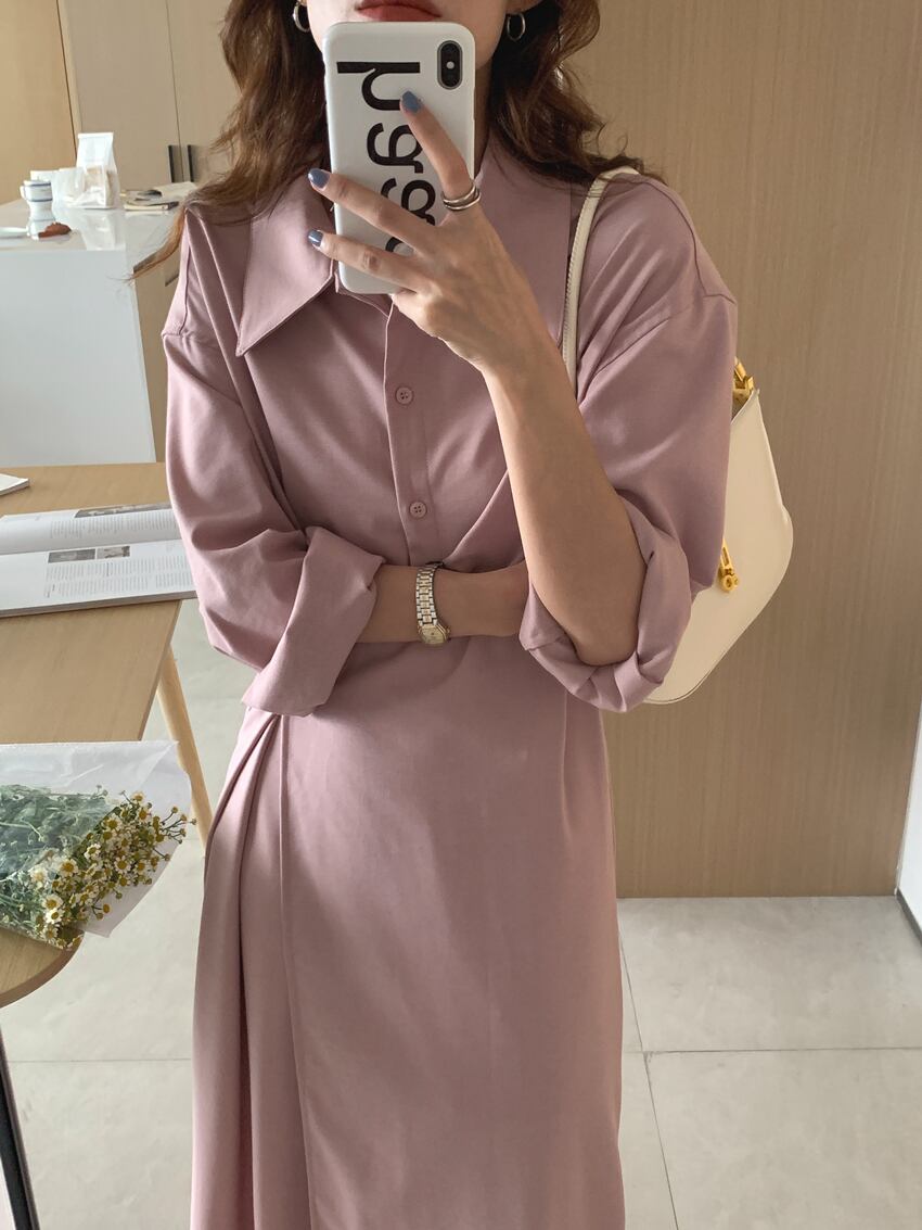 【dress】シャツワンピース M18666
