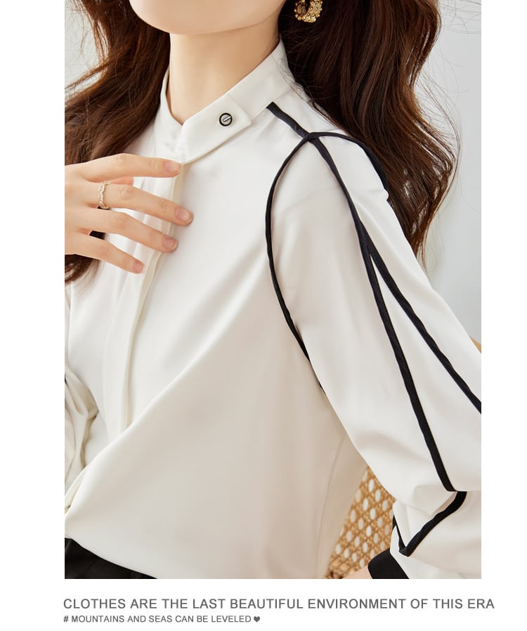 【tops】スタンドネックブラウスG20237