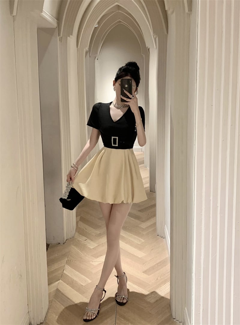 【dress】切り替えワンピース M23965