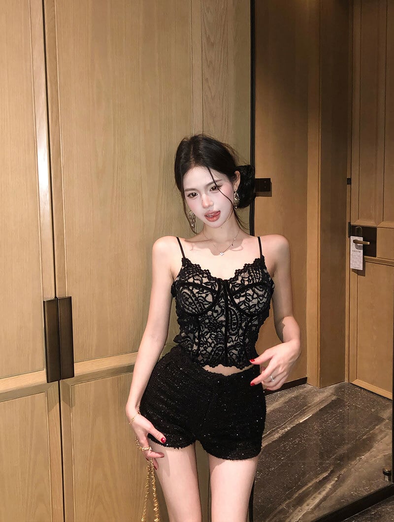 【tops】レースキャミソール M29437