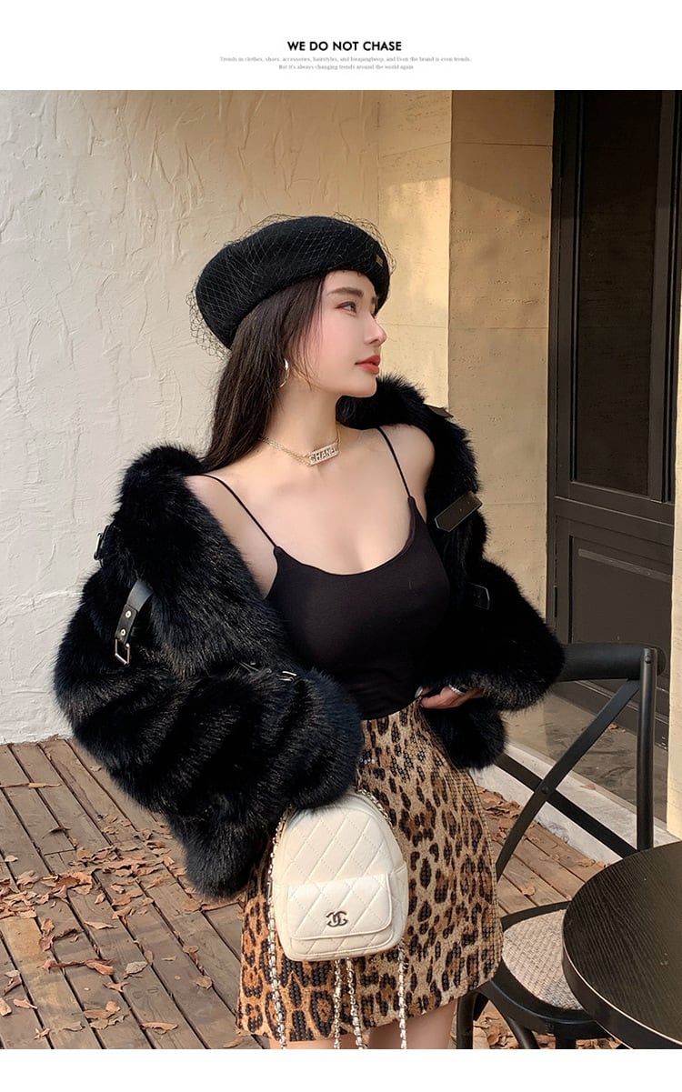 【outer】ファーショートコート M27344