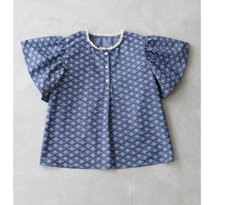 【tops】デニムプリントトップス M30192