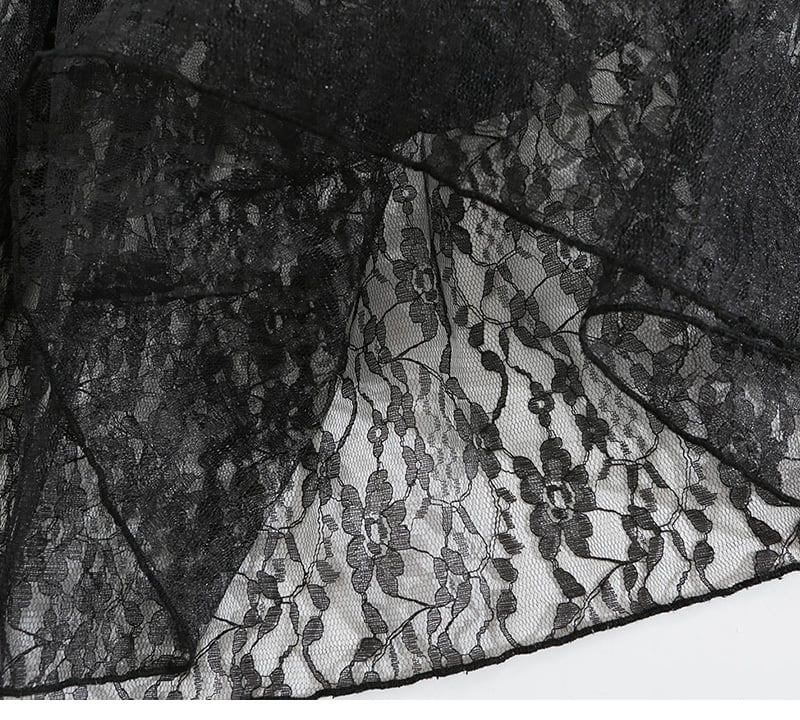 【bottoms】レース切り替えスカートG20349