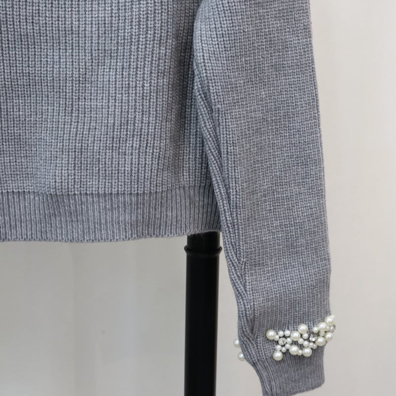 【outer】パールニットカーデ M27592