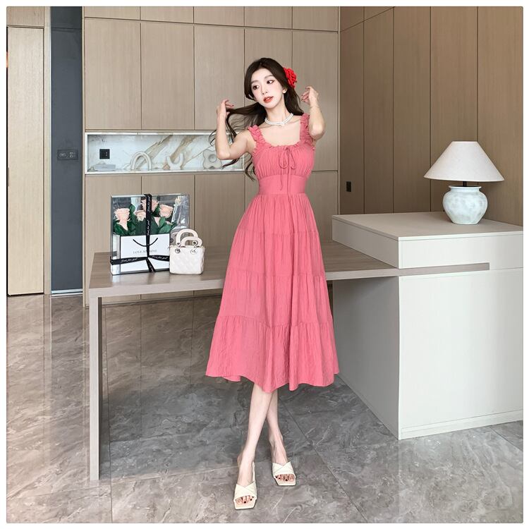 【dress】バックで綺麗キャミワンピース G20256