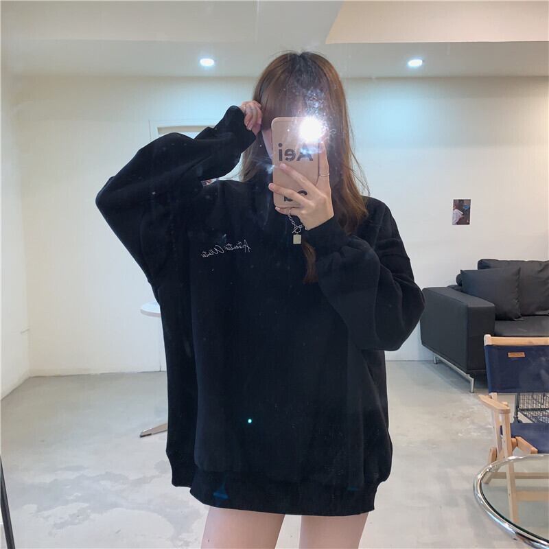 【tops】INS風秋冬新作ファッション美人度アップ!韓国系厚手裏起毛ルーズパーカー G3528