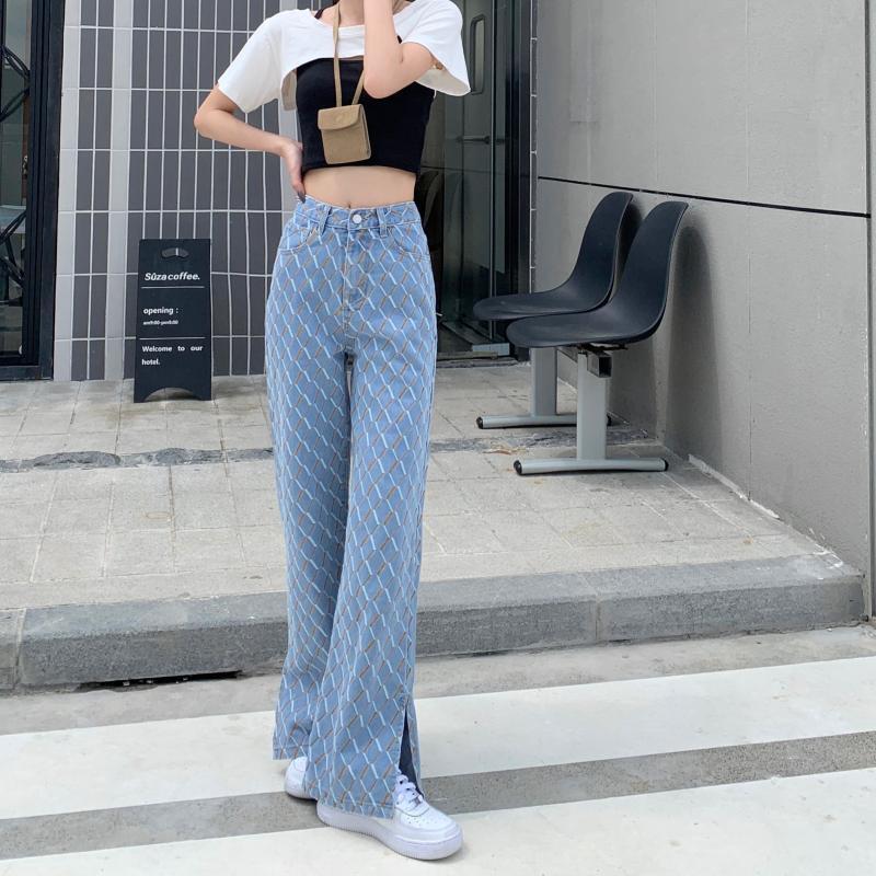 【bottoms】個性的なデザインレトロ夏デニムガウチョパンツ G0253