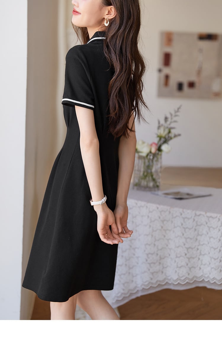 【dress】POLOネックワンピース G21543