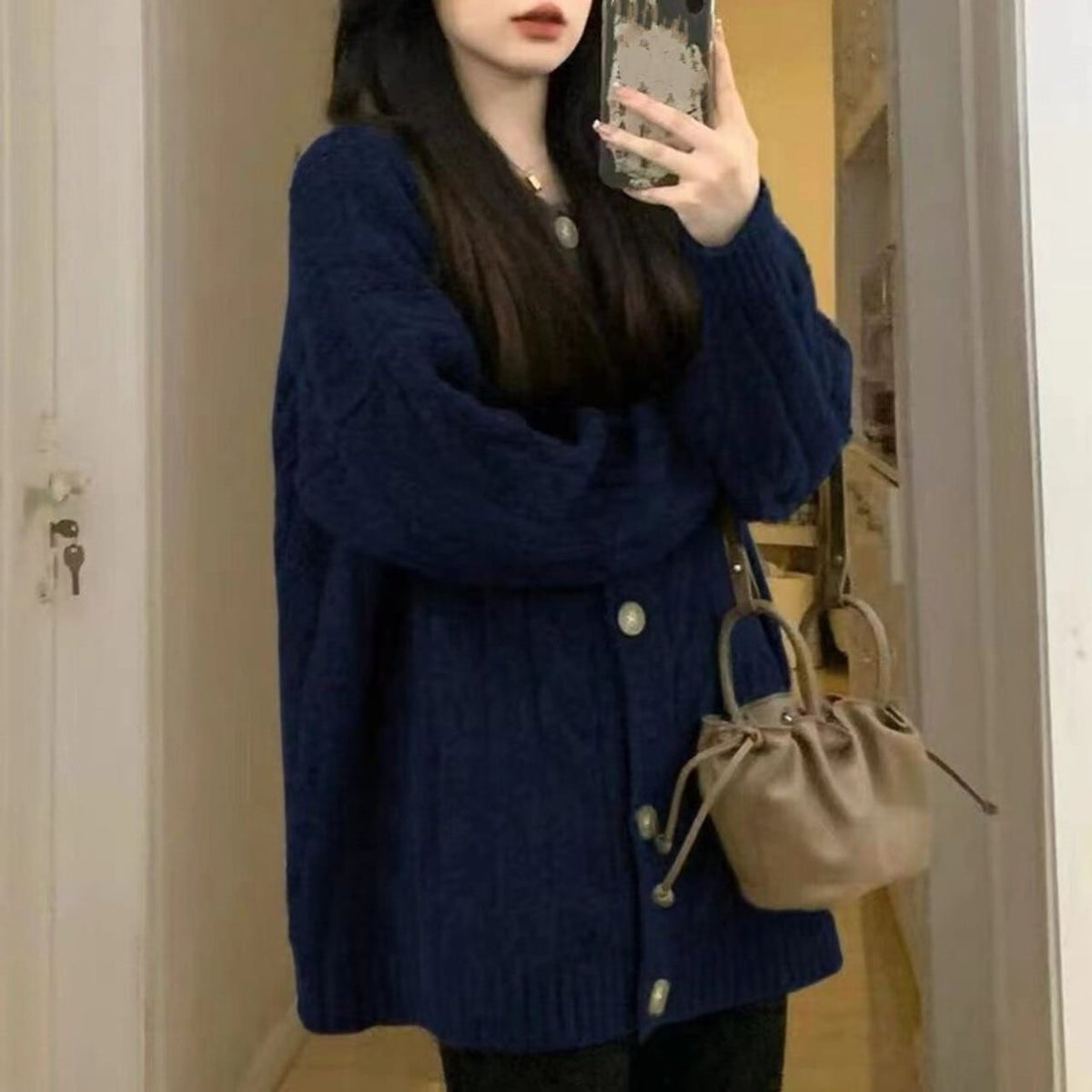 【outer】ニットカーデ M25383