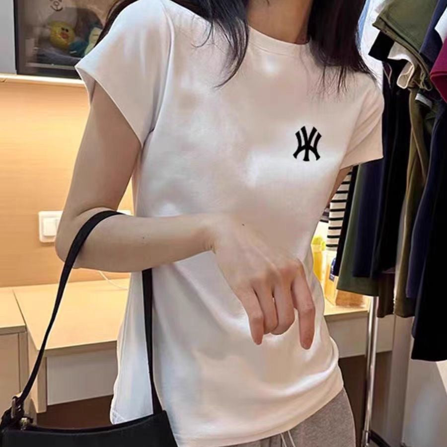 【tops】2色半袖英字柄TシャツF7807