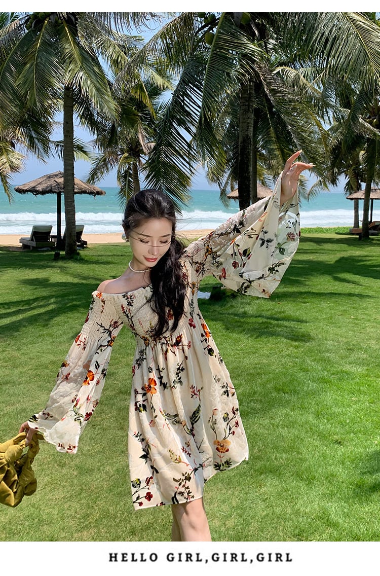 【dress】花柄ワンピース M25307