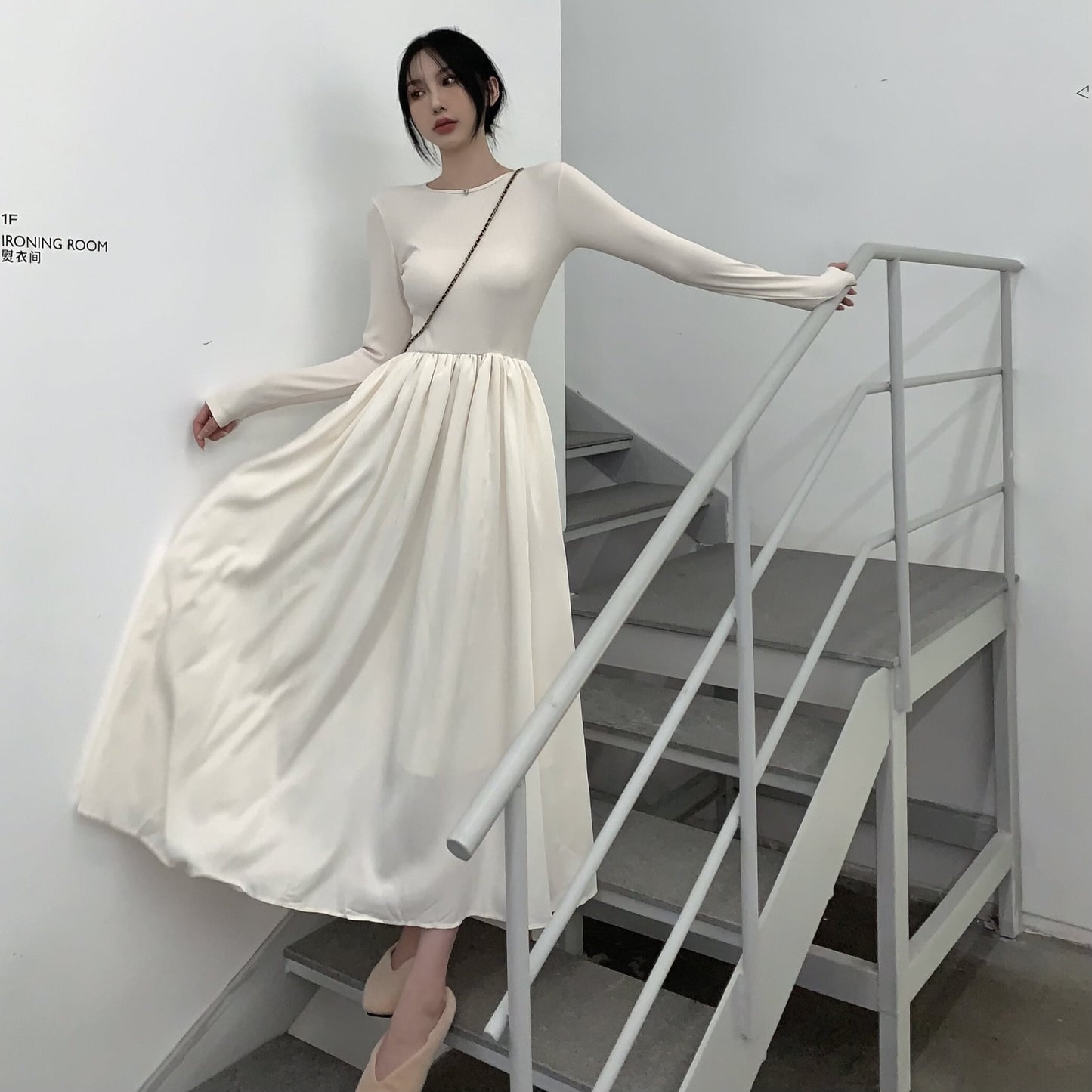 【dress】バックオーポンワンピース M29711