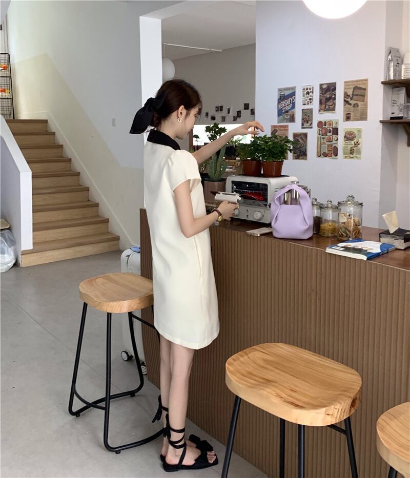 【dress】パフスリーブワンピース G20505