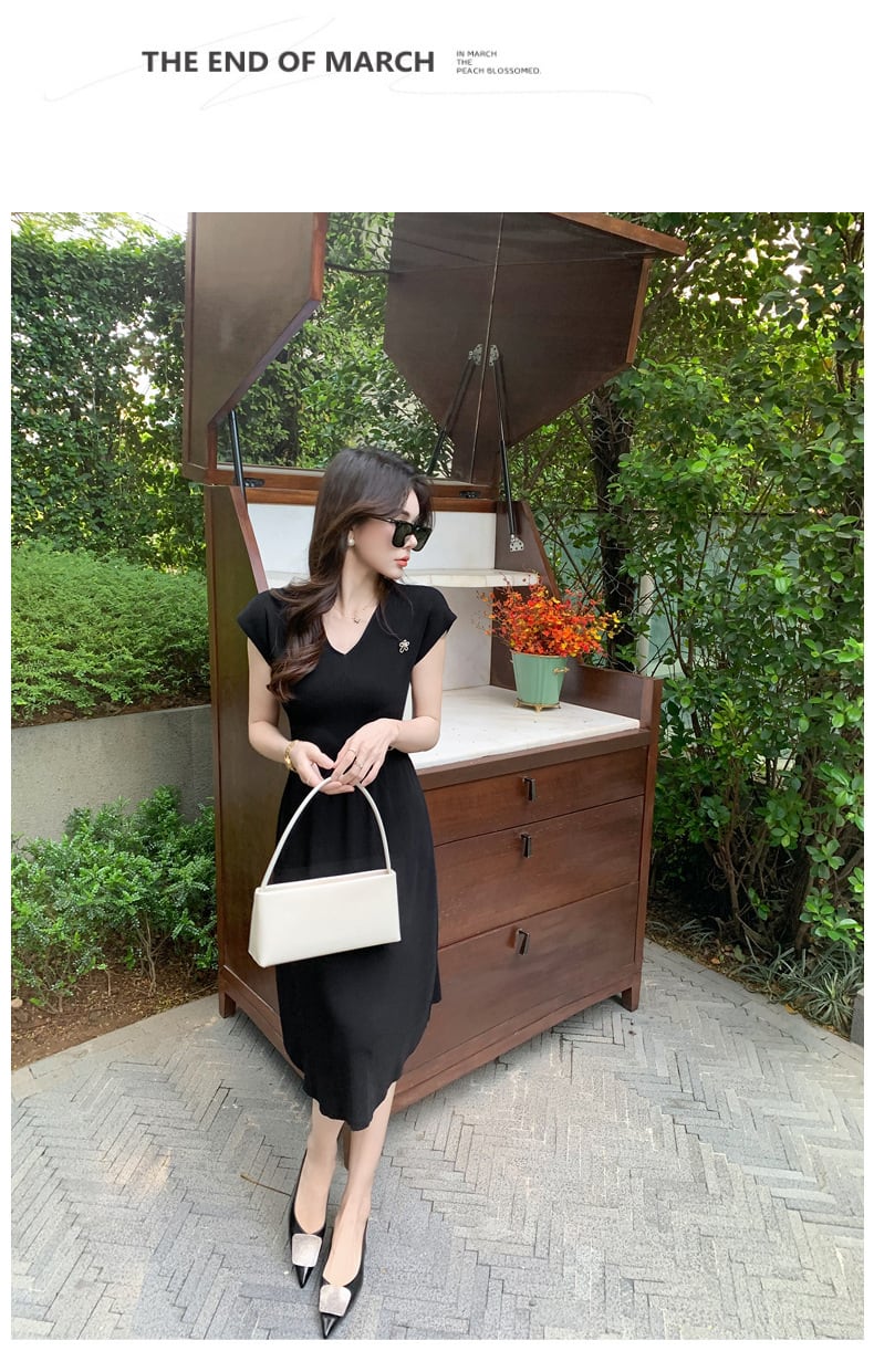 【dress】薄手ニットワンピース M29750