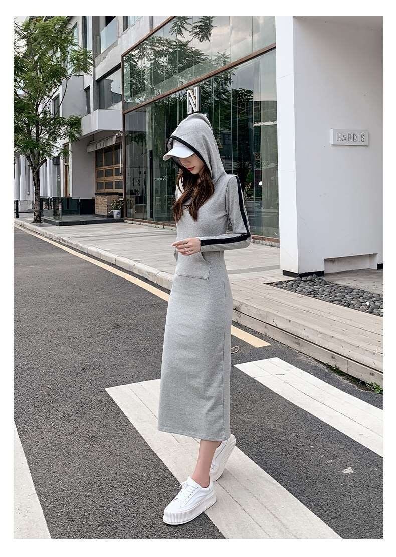 【dress】おすすめ 気質満点カジュアル体型カバー着痩せタイトワンピース G2338