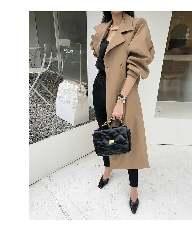 【outer】Vネックトレンチコート M27445