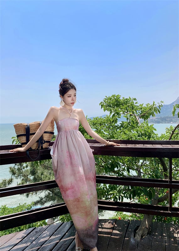 【dress】プリントワンピース M25187
