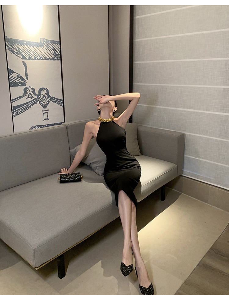 【dress】ホルターネックワンピース G20086